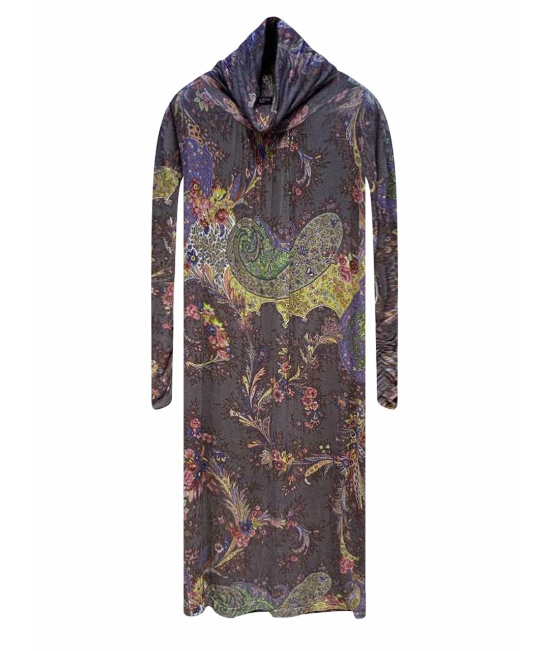 ETRO Мульти шелковое повседневное платье, фото 1