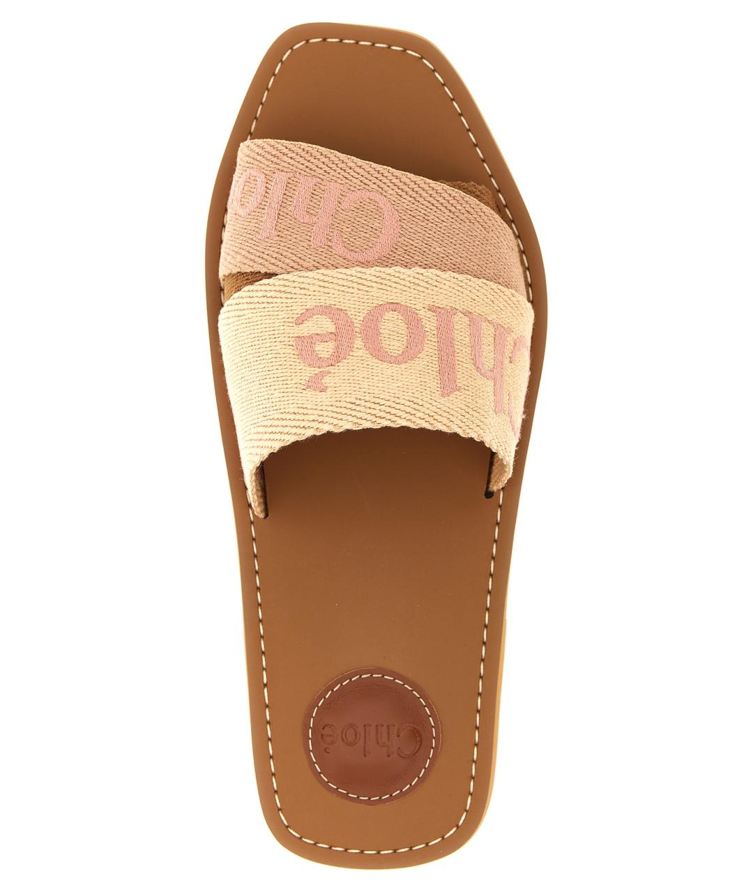 CHLOE Розовые шлепанцы, фото 4