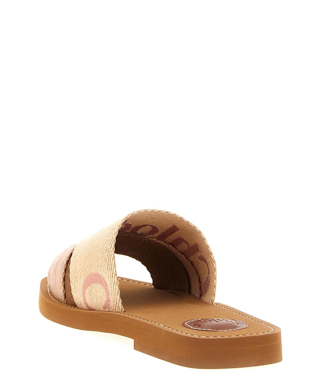 CHLOE Розовые шлепанцы, фото 3