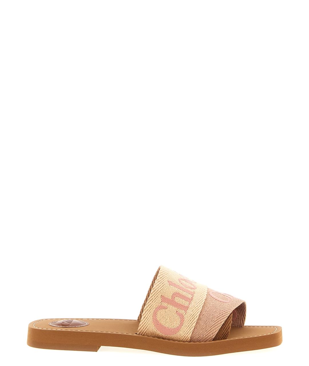 CHLOE Розовые шлепанцы, фото 1