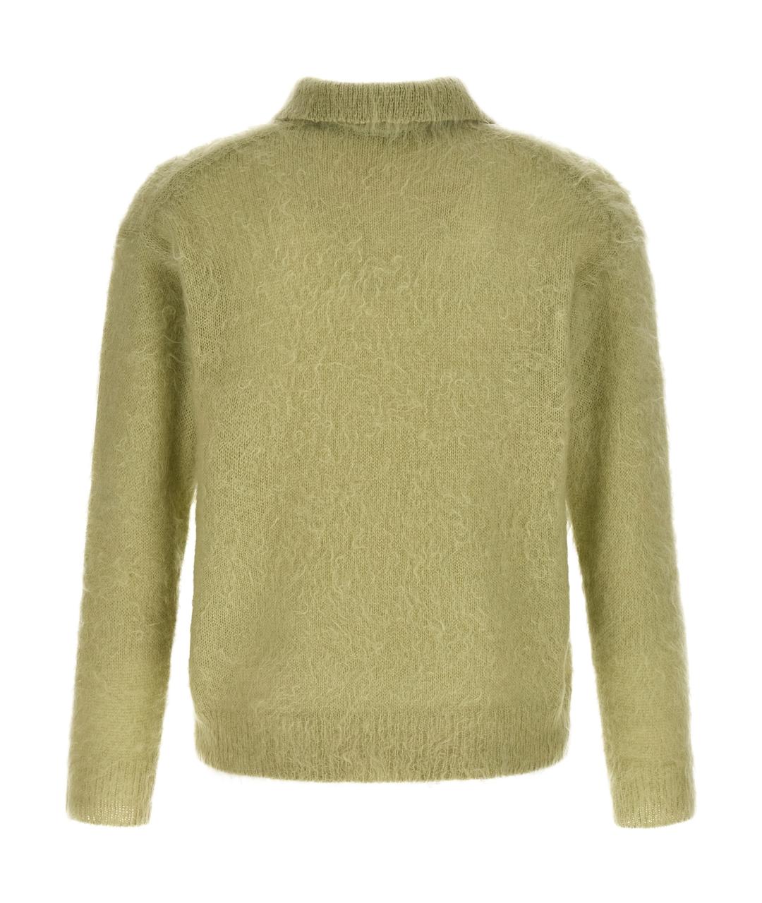 AURALEE Зеленые поло с длинным рукавом, фото 2