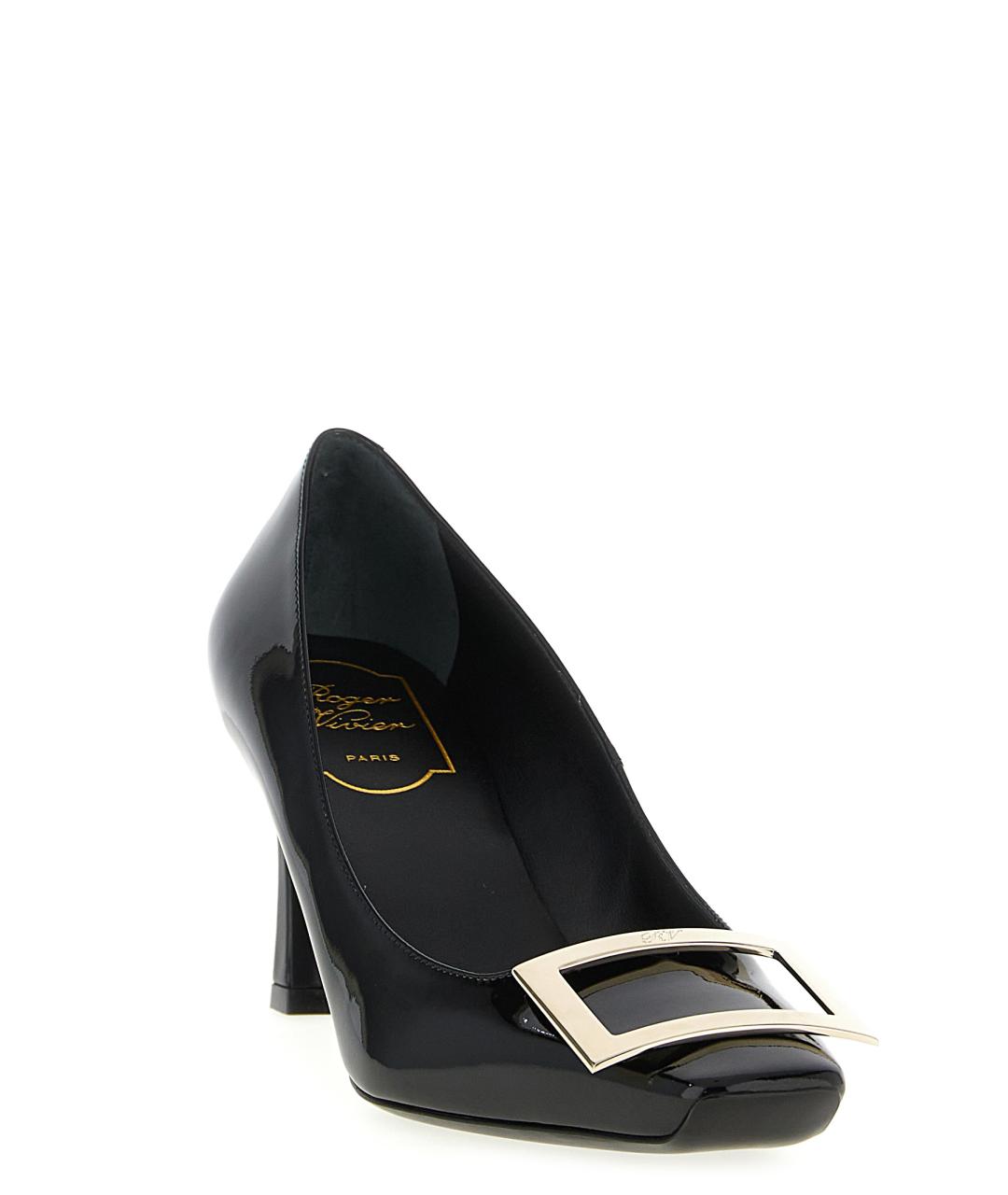 ROGER VIVIER Черные кожаные туфли, фото 2