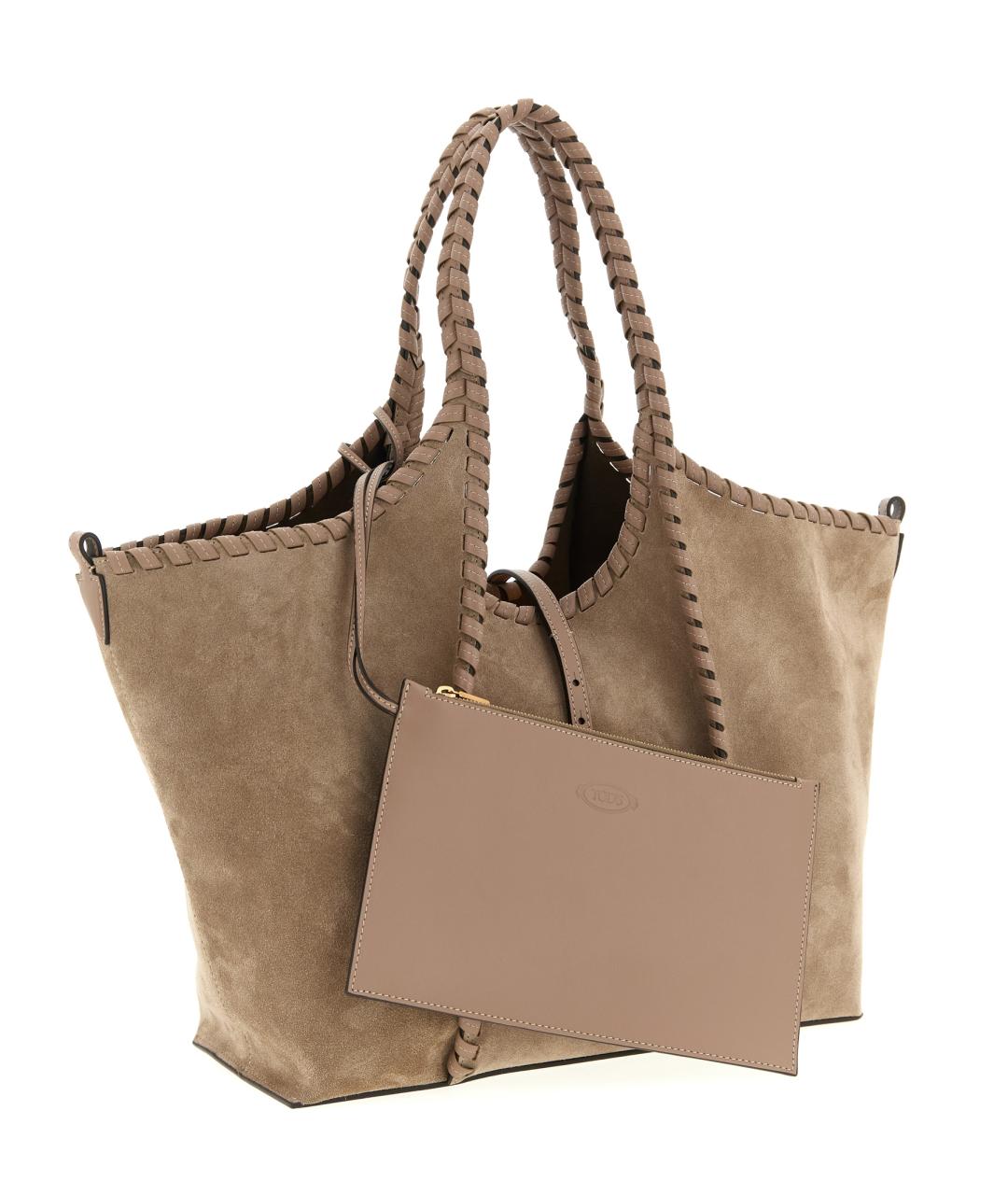 TOD'S Коричневая замшевая сумка через плечо, фото 3