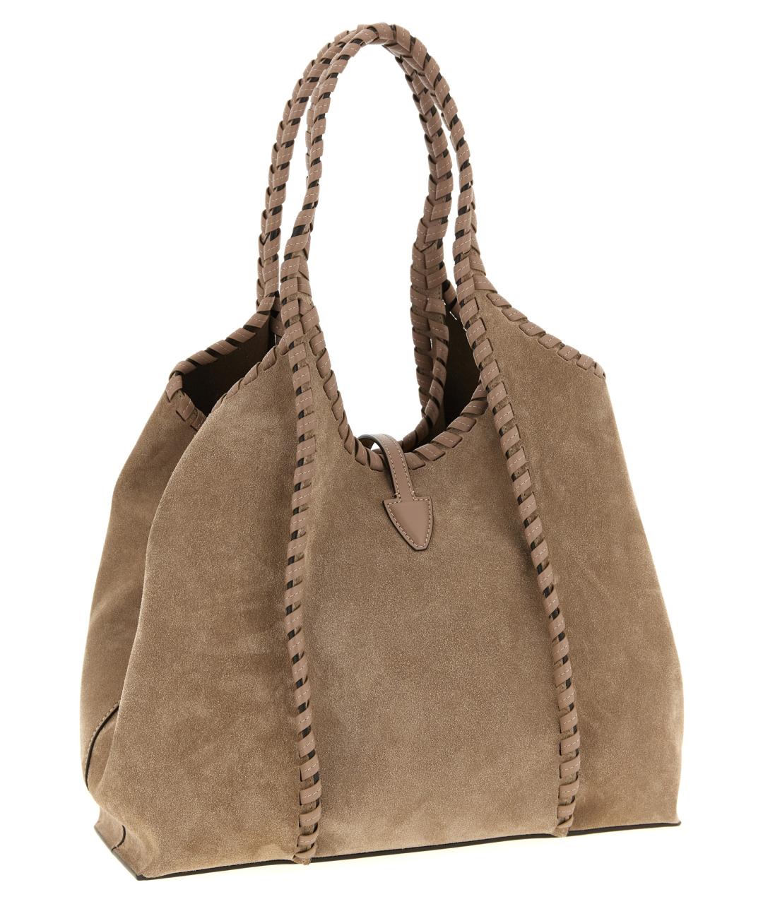 TOD'S Коричневая замшевая сумка через плечо, фото 2