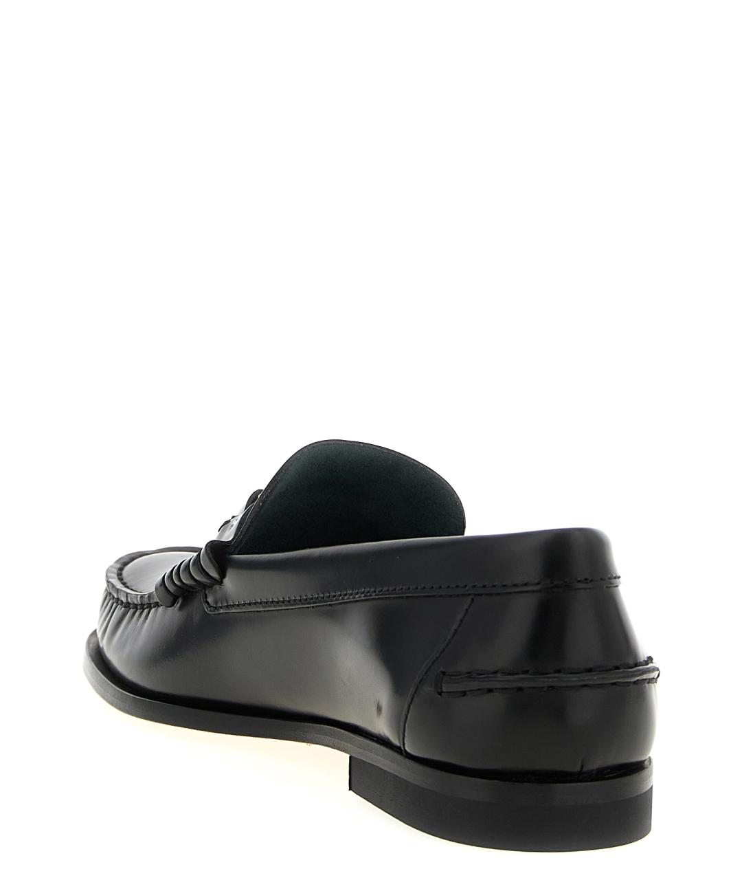 TOD'S Черные кожаные лоферы, фото 3