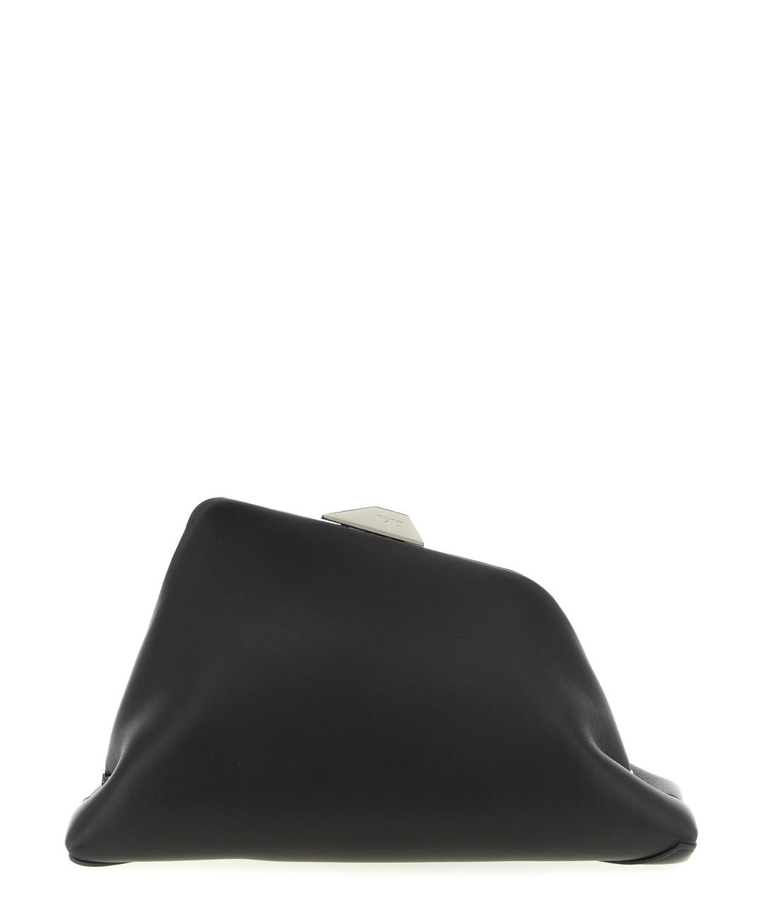 THE ATTICO Черная кожаная сумка через плечо, фото 1