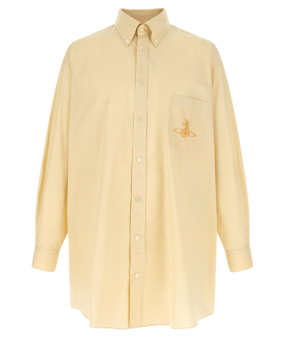 VIVIENNE WESTWOOD Бежевая хлопковая кэжуал рубашка, фото 1