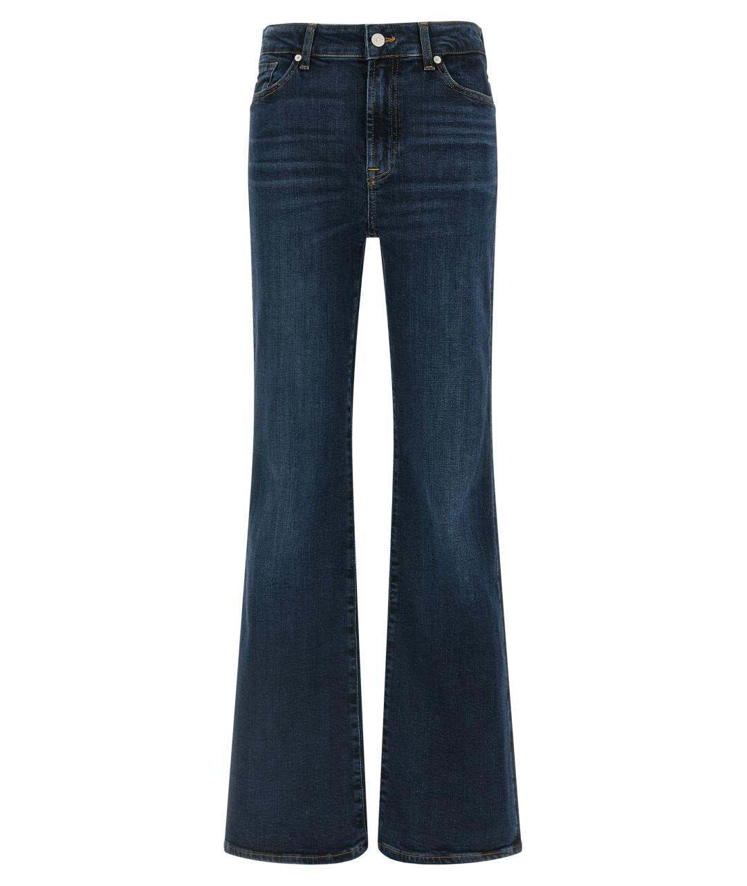 7 FOR ALL MANKIND Синие хлопковые джинсы клеш, фото 1