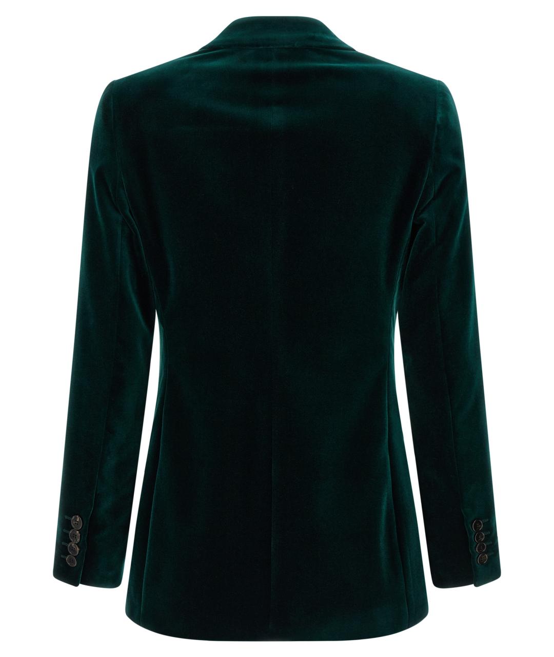 GUCCI Зеленый хлопковый жакет/пиджак, фото 2