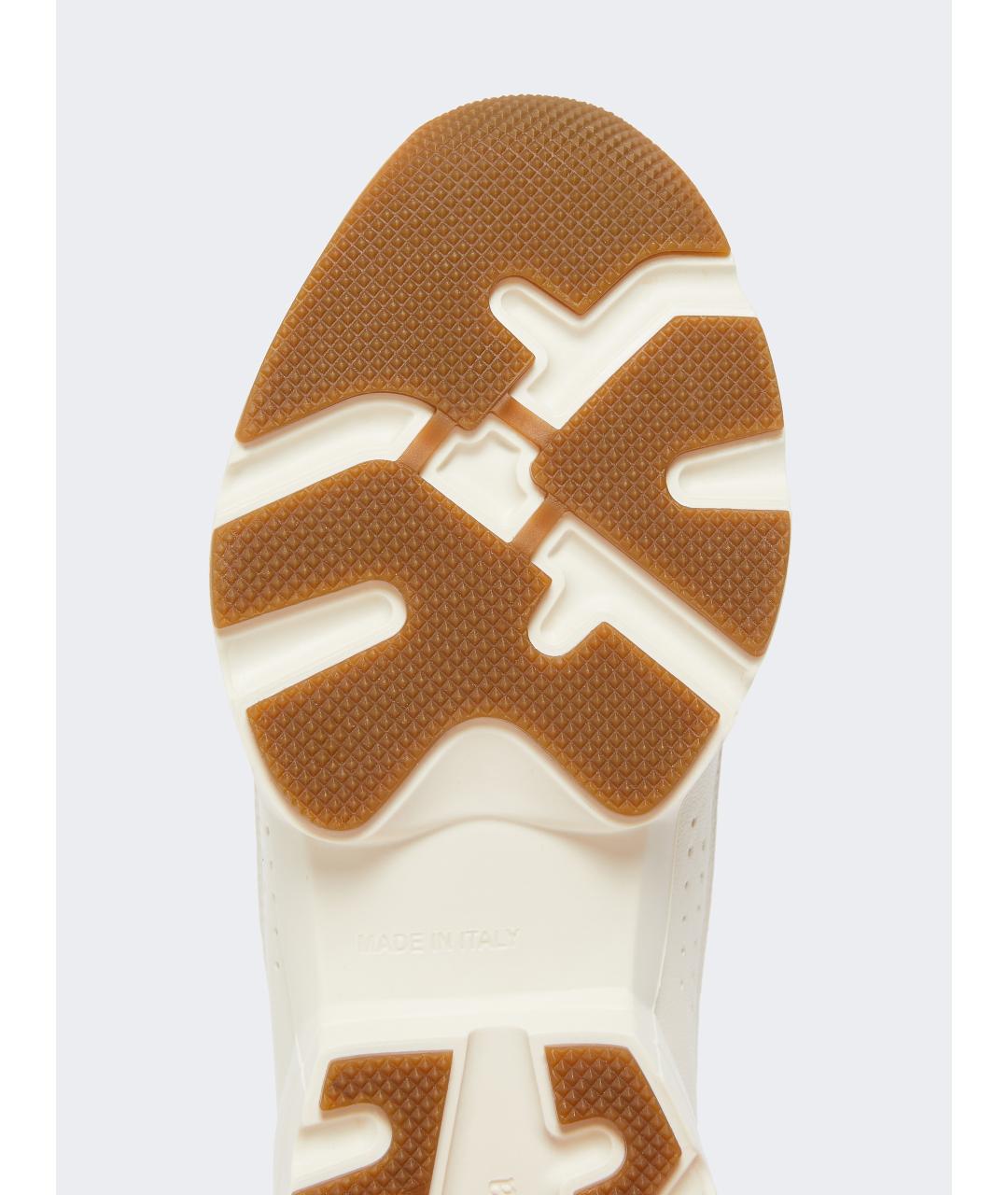 MAX MARA Белые кожаные кроссовки, фото 5