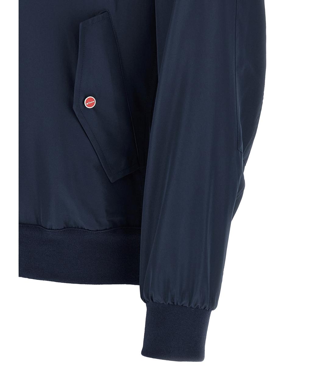 KITON Темно-синяя синтетическая куртка, фото 4