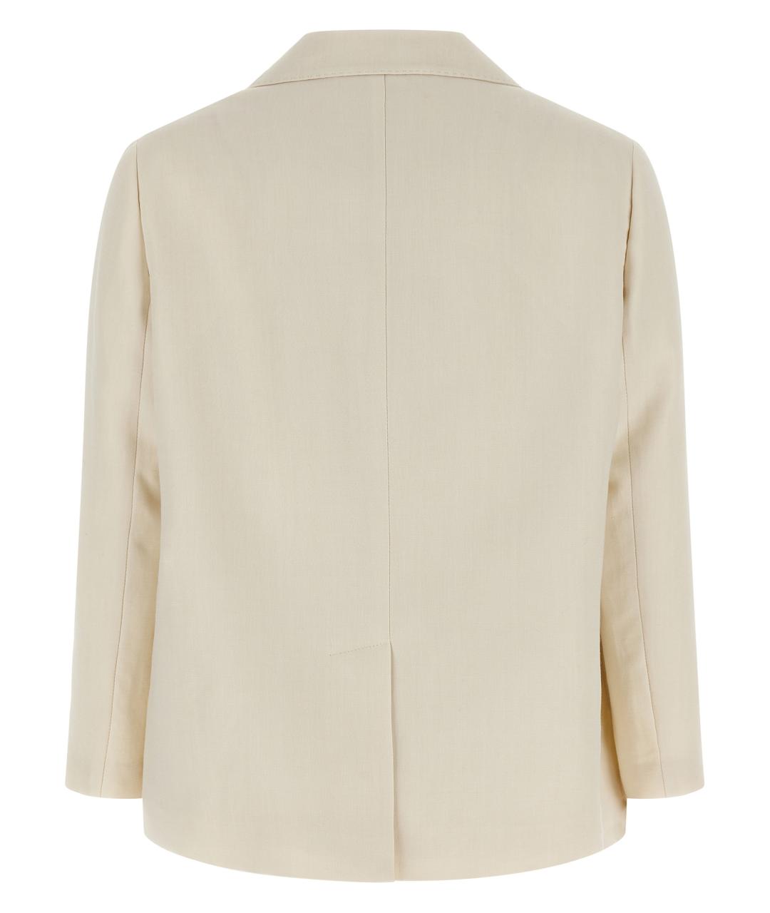 BRUNELLO CUCINELLI Белый вискозный жакет/пиджак, фото 2