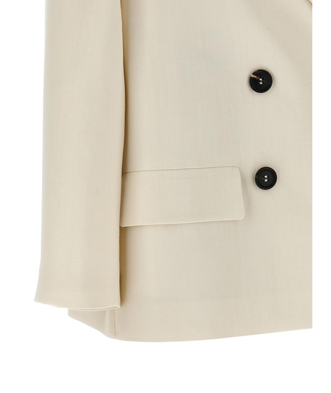 BRUNELLO CUCINELLI Белый вискозный жакет/пиджак, фото 4