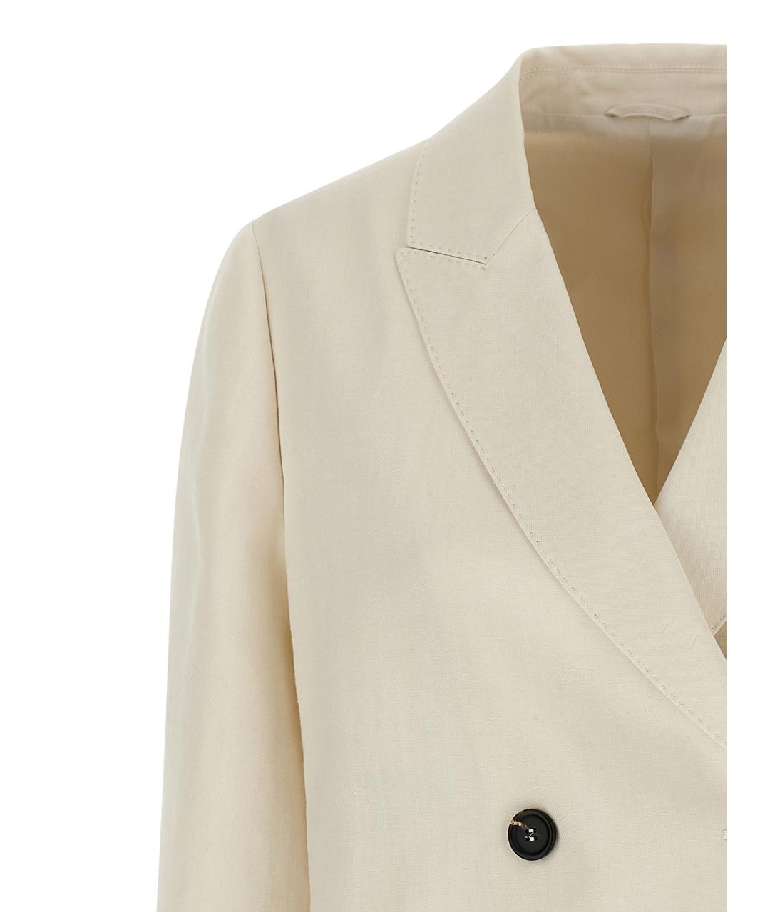BRUNELLO CUCINELLI Белый вискозный жакет/пиджак, фото 3