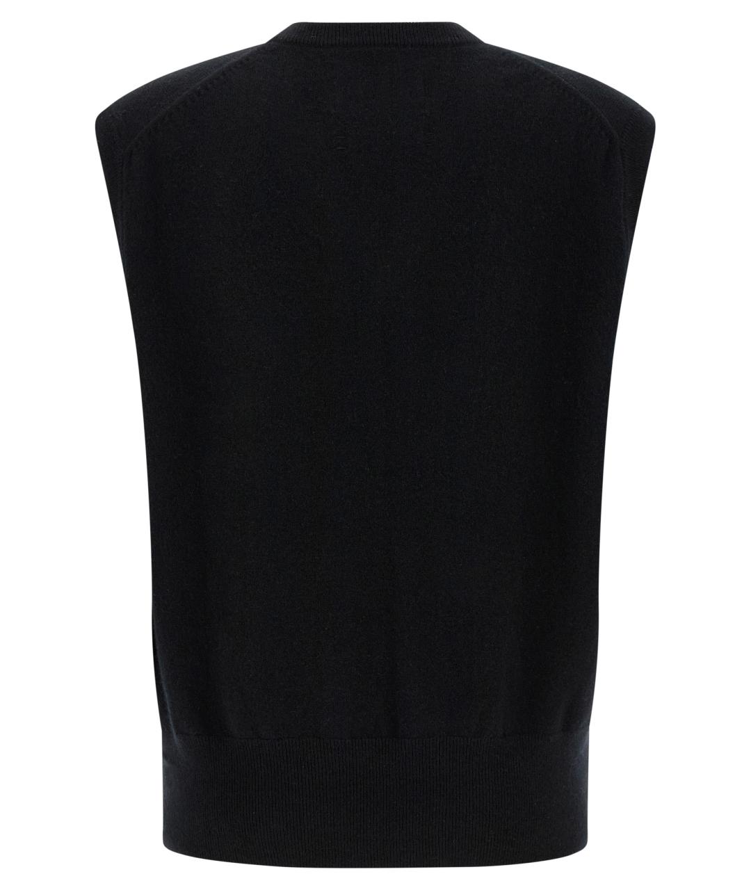 EXTREME CASHMERE Черная кашемировая жилетка, фото 2