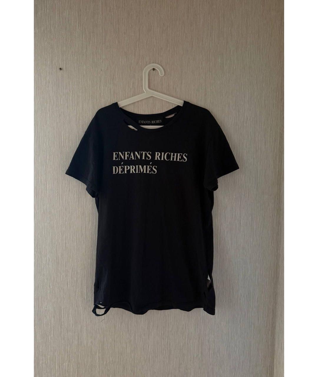 Enfants Riches Déprimés Темно-синяя хлопковая футболка, фото 8
