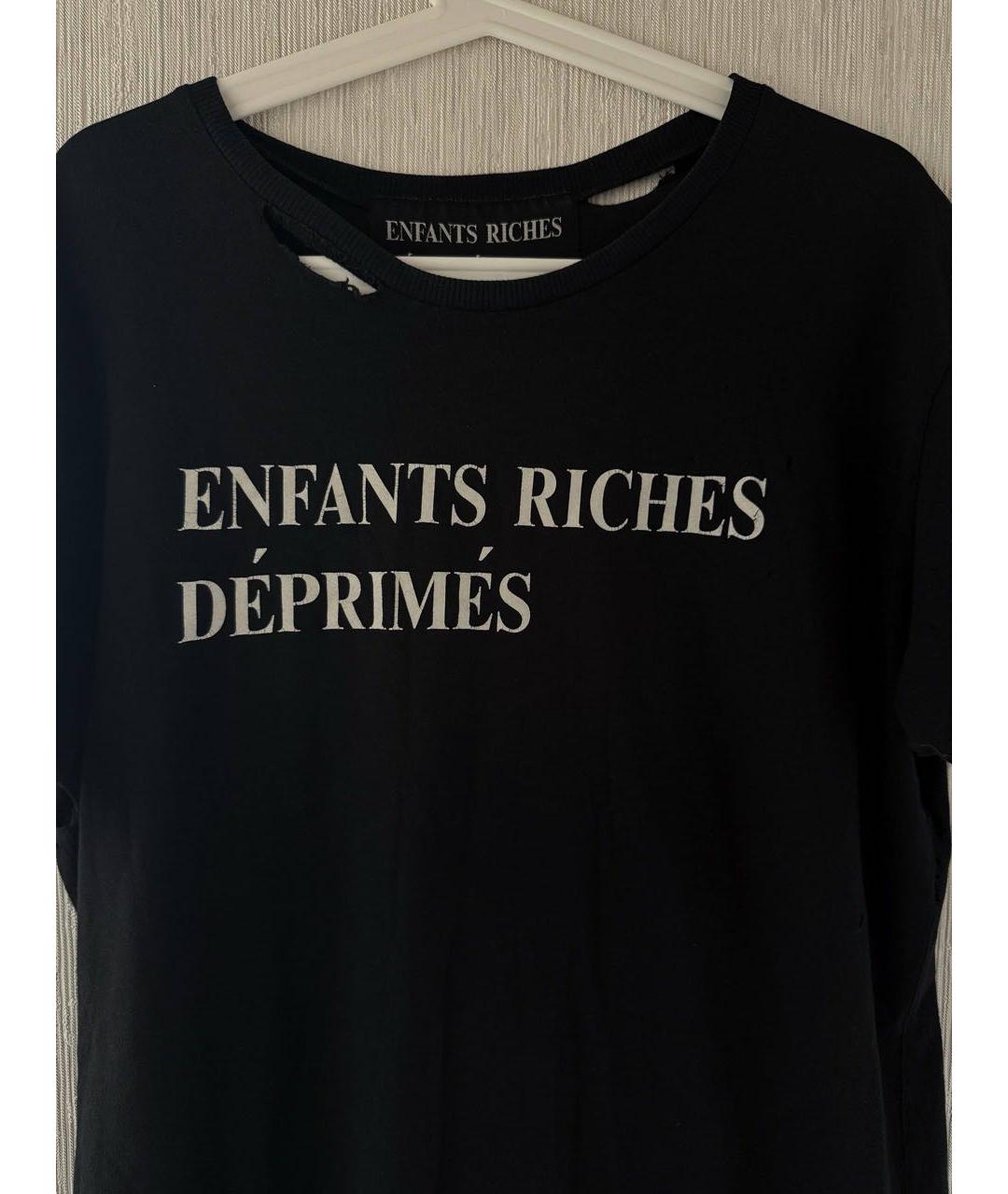 Enfants Riches Déprimés Темно-синяя хлопковая футболка, фото 4