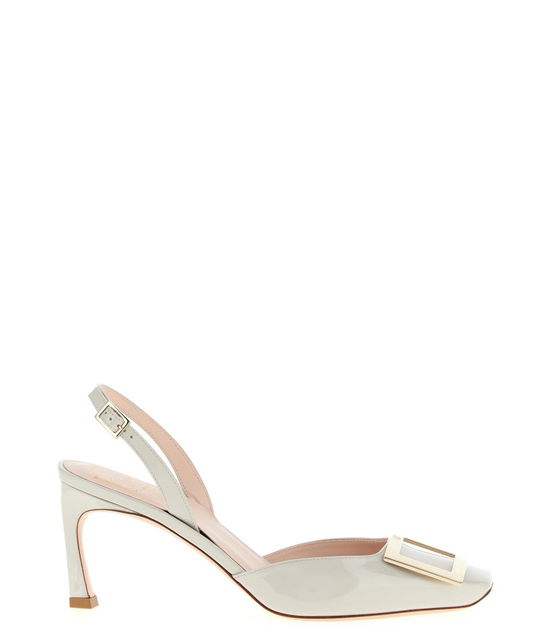 ROGER VIVIER Белые кожаные туфли, фото 1