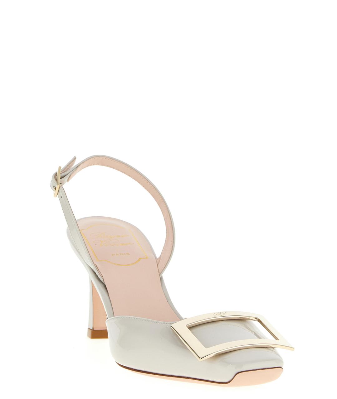 ROGER VIVIER Белые кожаные туфли, фото 2