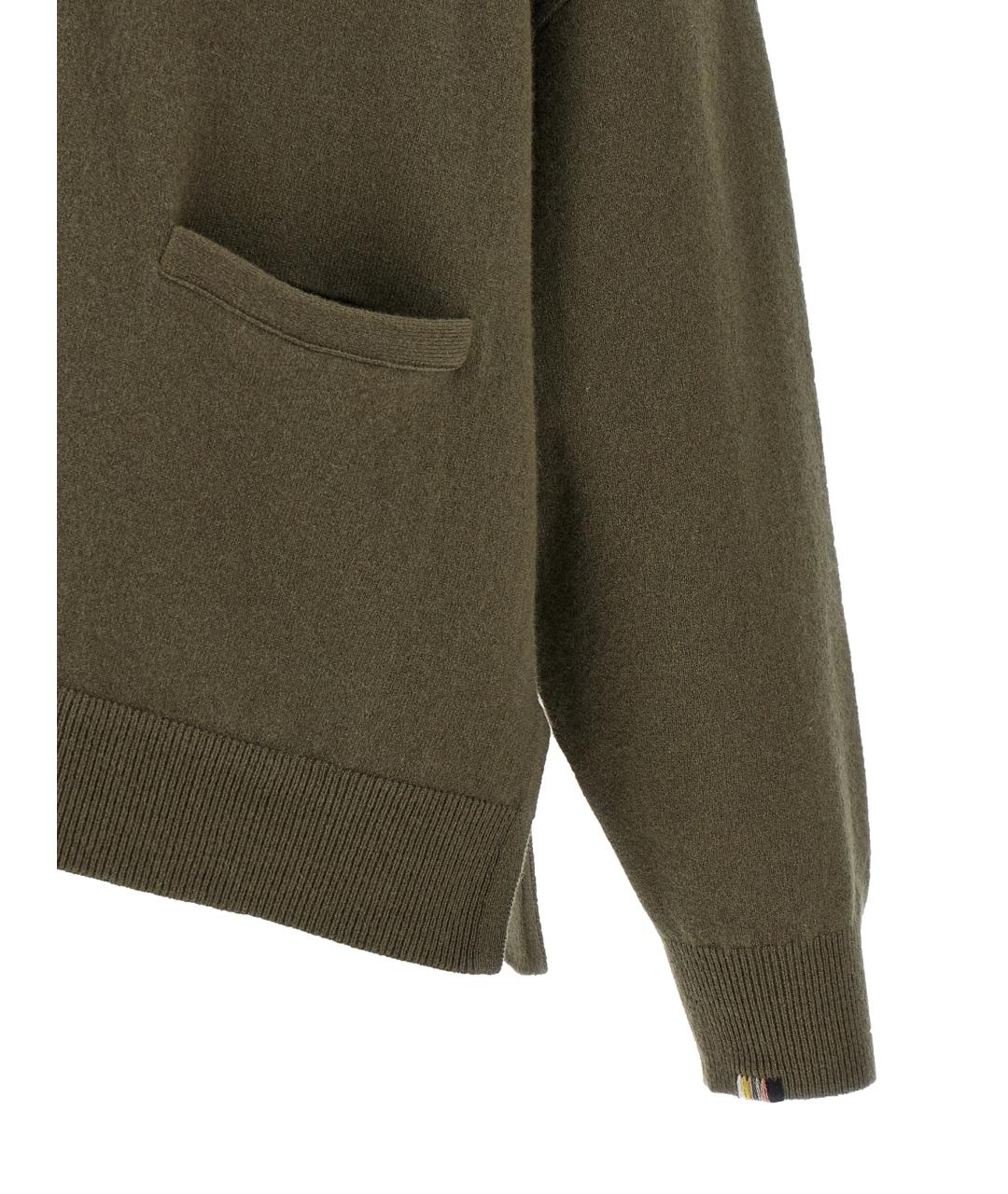 EXTREME CASHMERE Зеленый кашемировый кардиган, фото 4