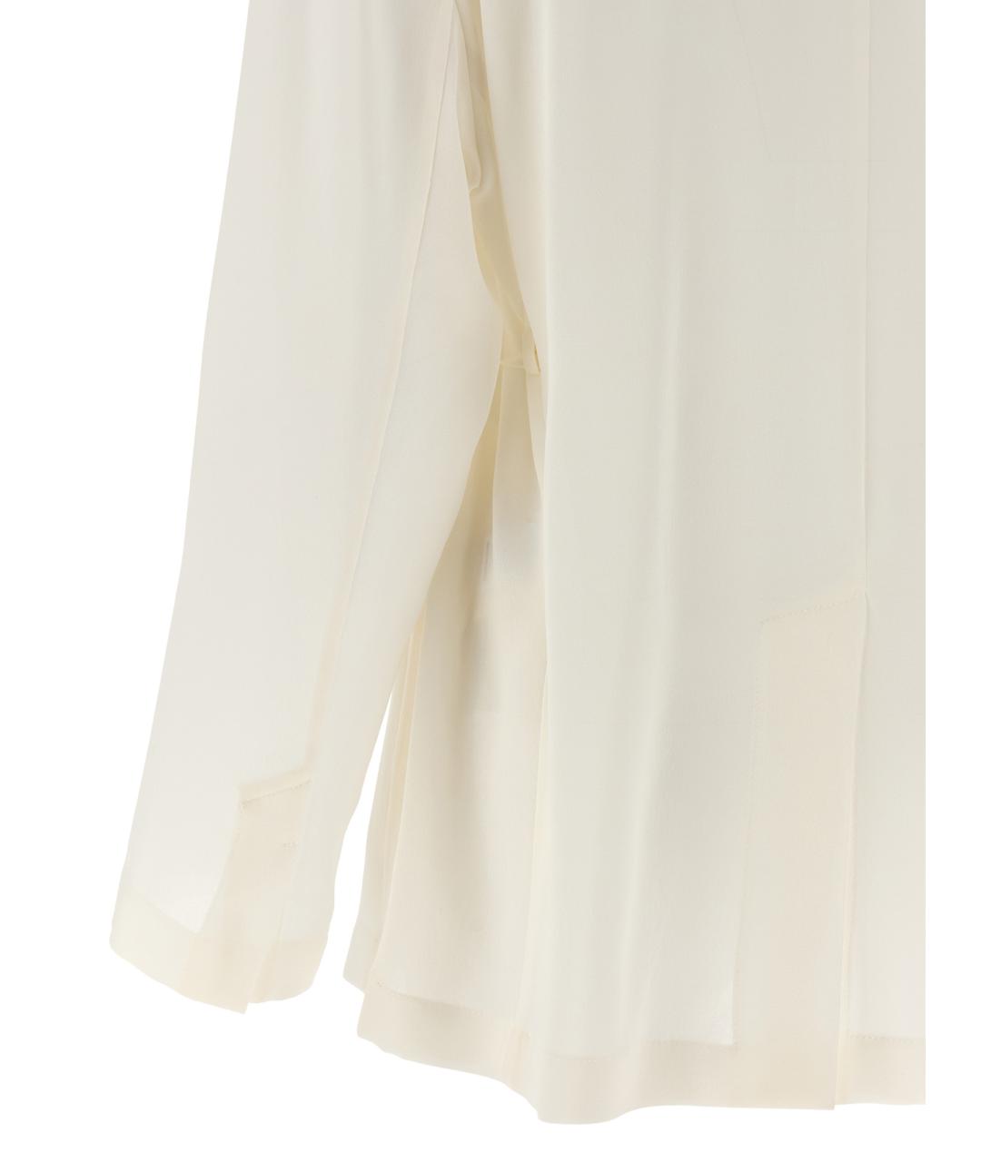 BRUNELLO CUCINELLI Бежевый шелковый жакет/пиджак, фото 4