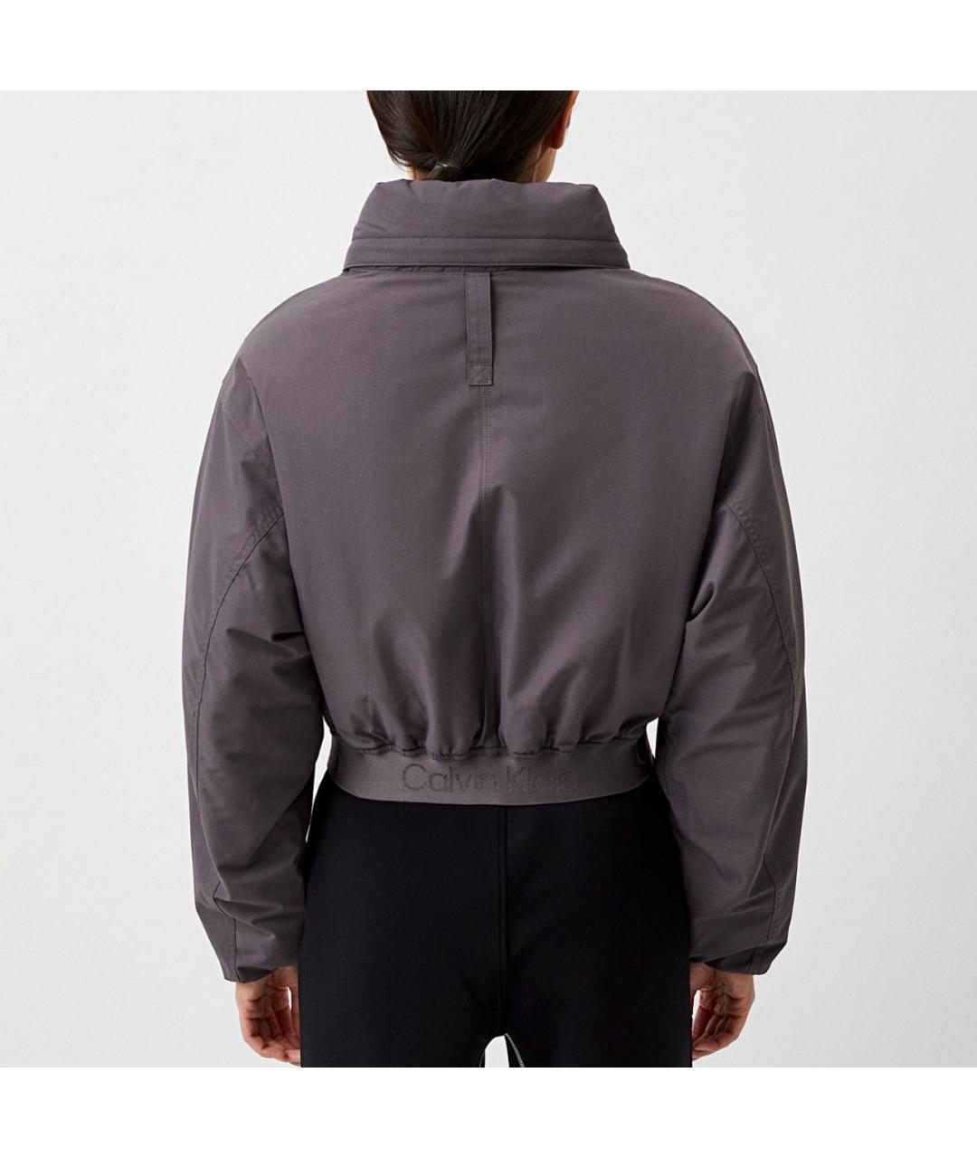 CALVIN KLEIN Серая полиэстеровая куртка, фото 5