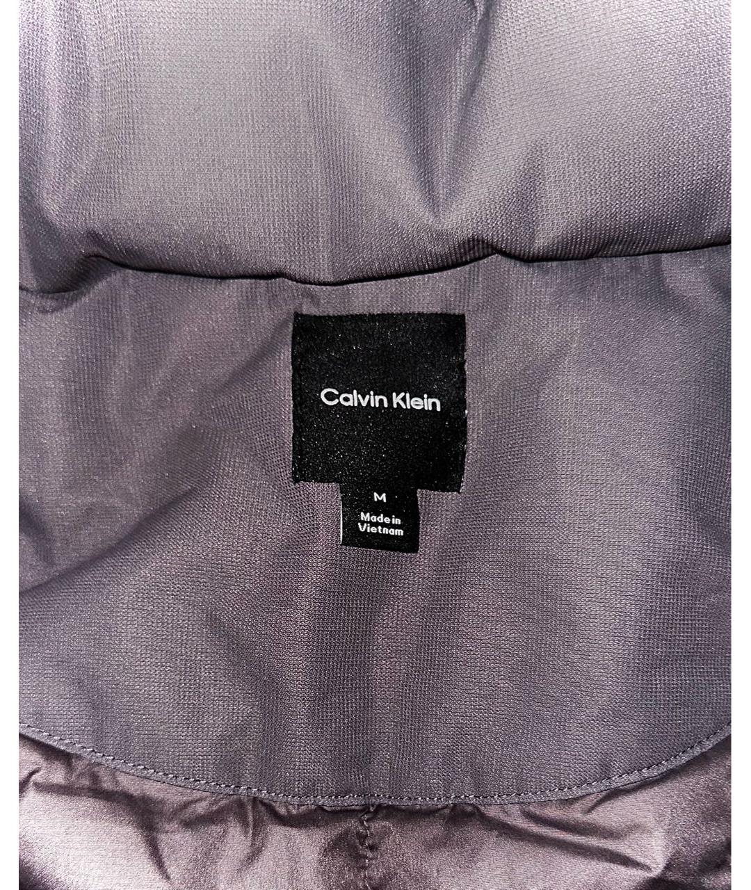 CALVIN KLEIN Серая полиэстеровая куртка, фото 3