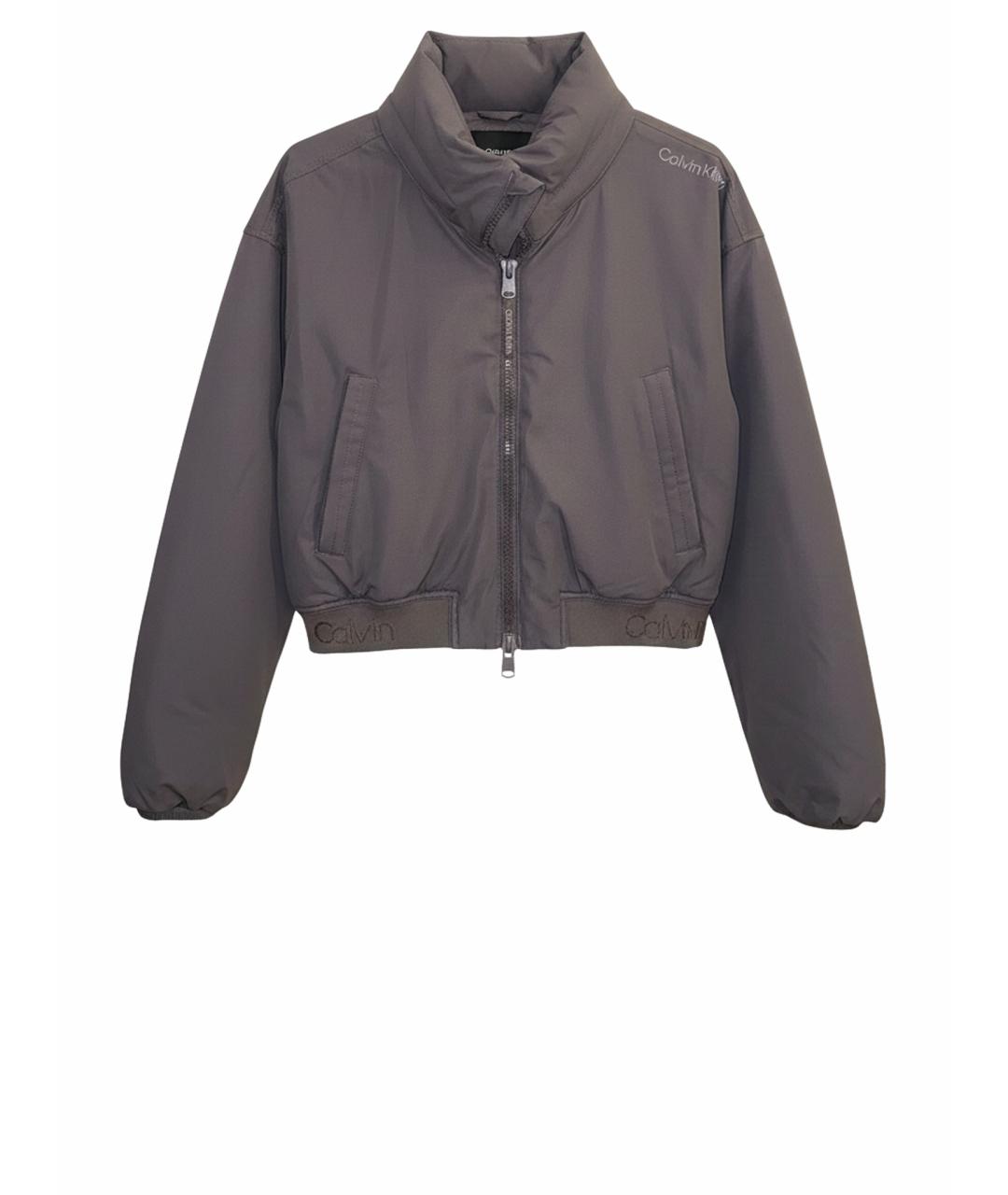 CALVIN KLEIN Серая полиэстеровая куртка, фото 1