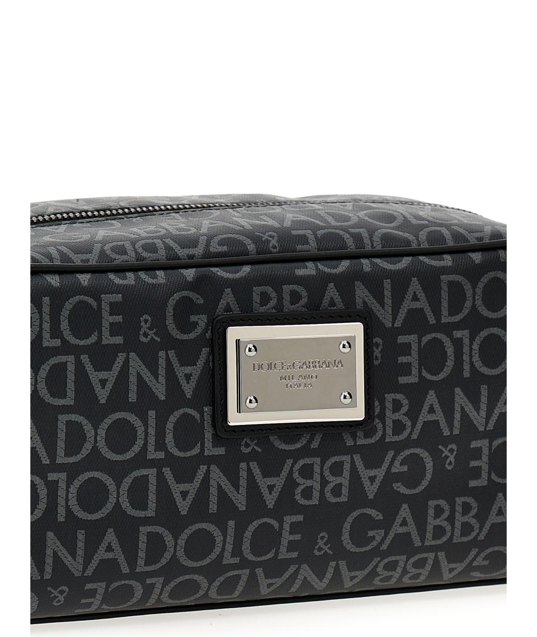 DOLCE&GABBANA Черная барсетка, фото 3