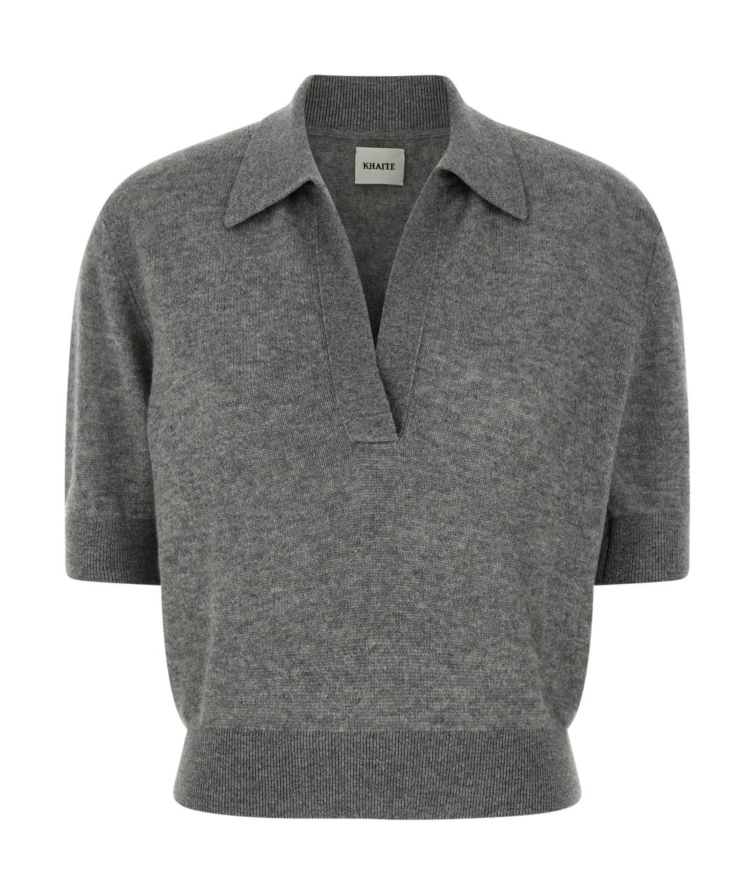 KHAITE Серый кашемировый джемпер / свитер, фото 1