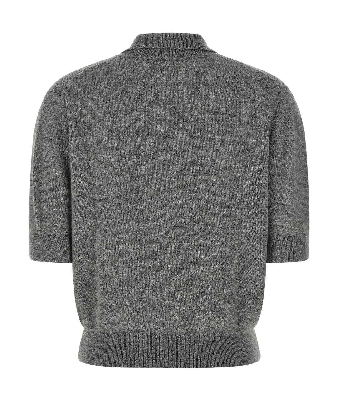 KHAITE Серый кашемировый джемпер / свитер, фото 2