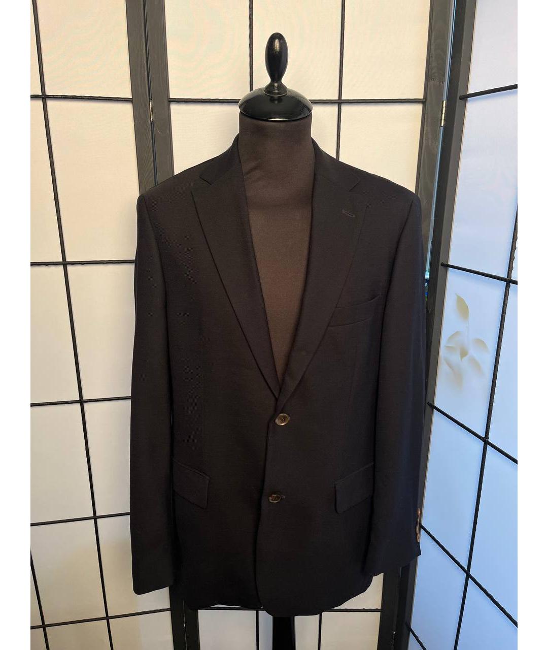 HUGO BOSS Темно-синий шерстяной пиджак, фото 2