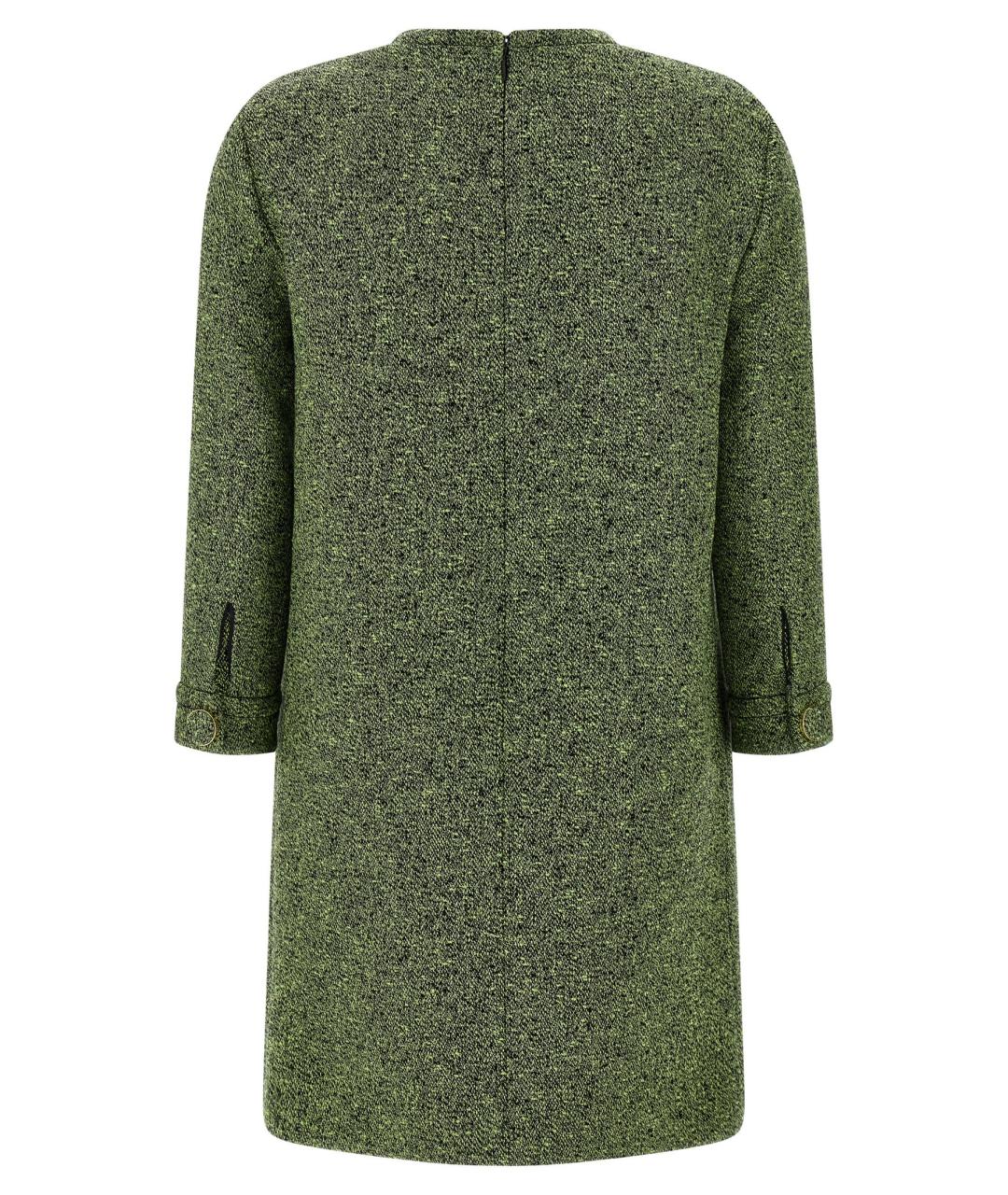 GUCCI Зеленые хлопковое повседневное платье, фото 2