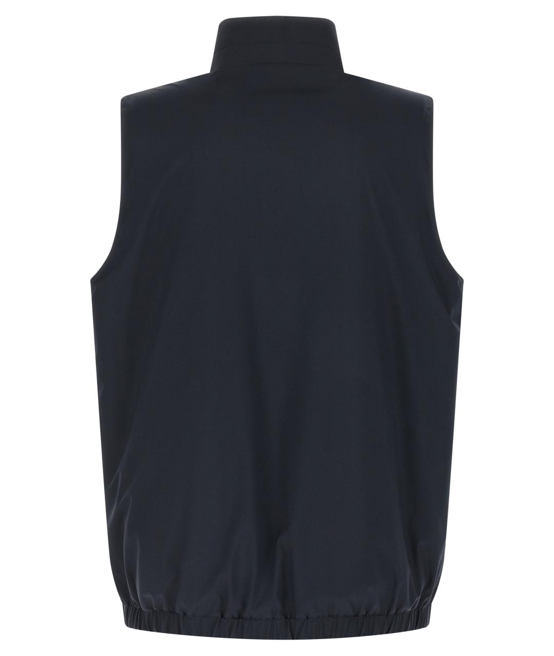 KITON Синяя хлопковая жилетка, фото 3