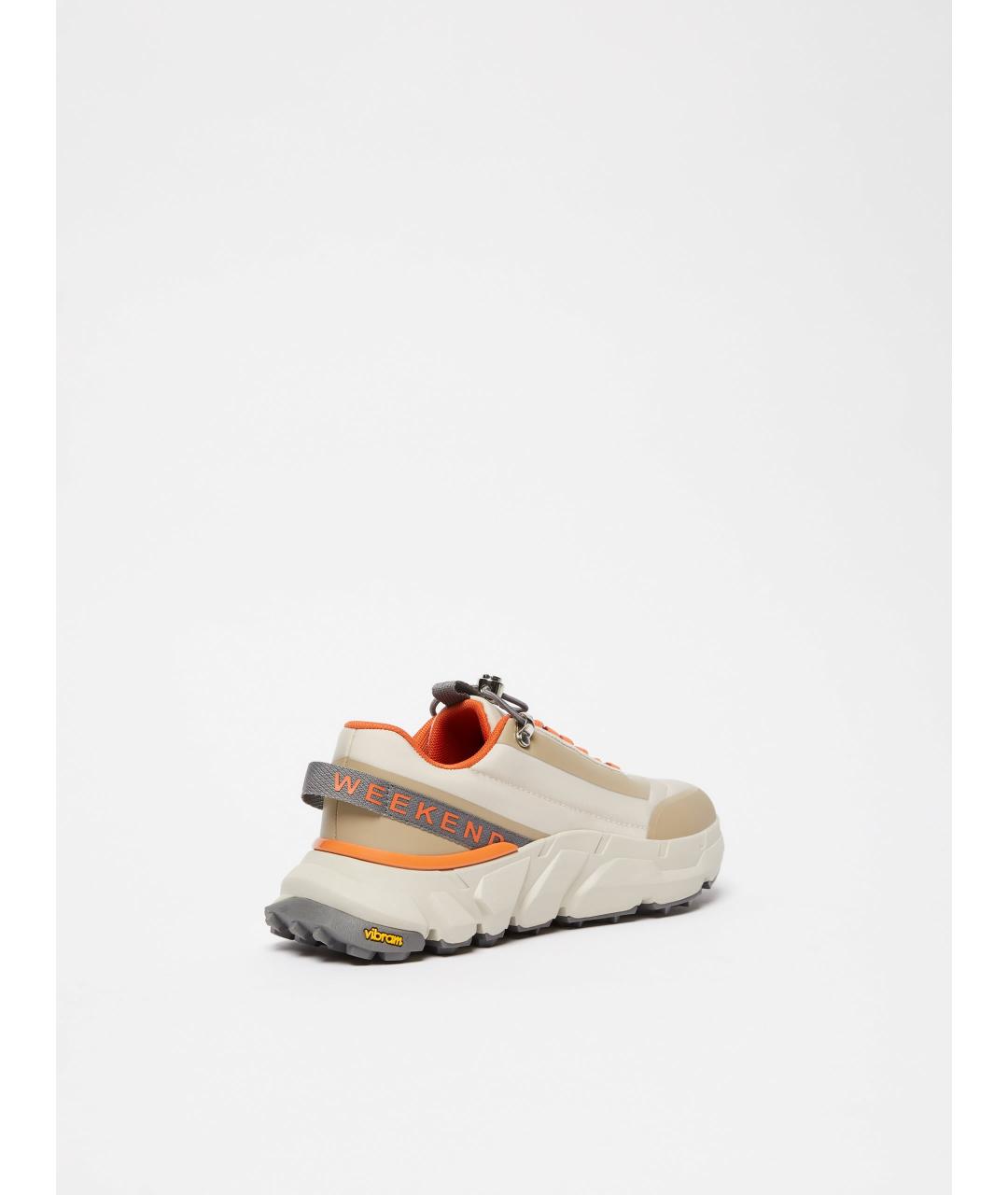 WEEKEND MAX MARA Бежевые текстильные кроссовки, фото 3