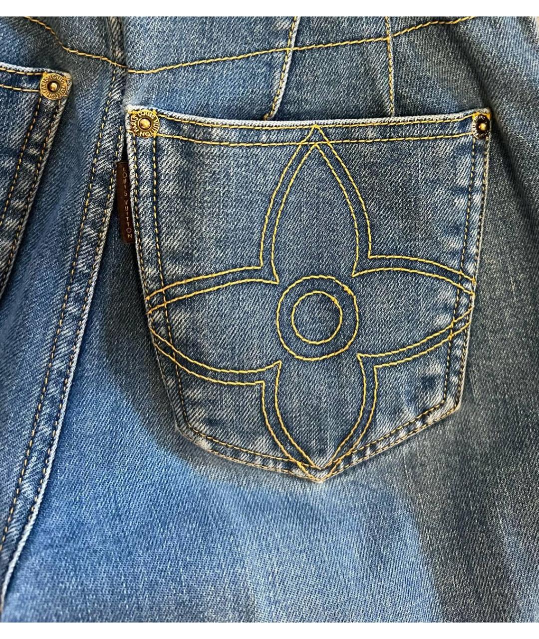 LOUIS VUITTON Голубые прямые джинсы, фото 5