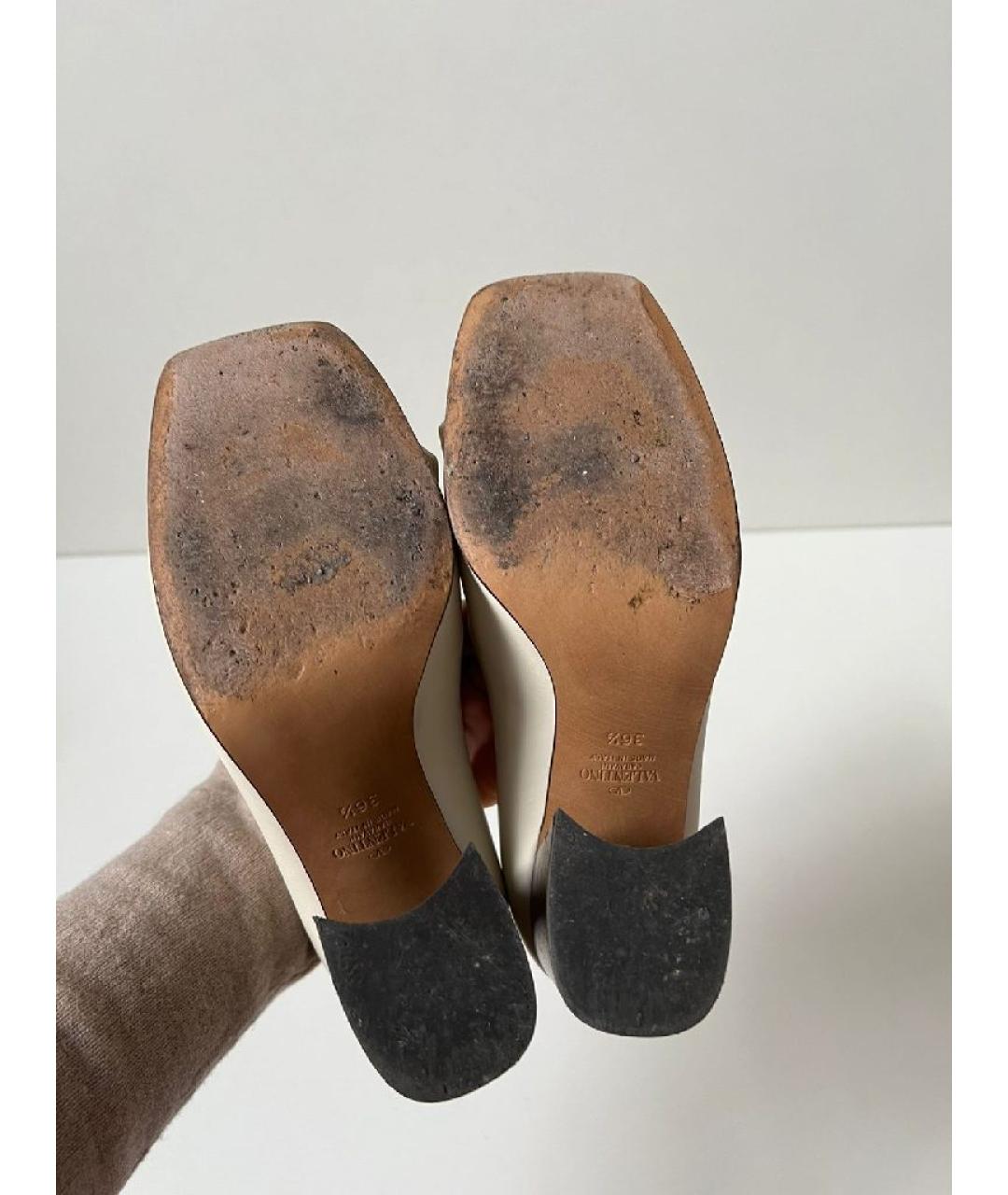 VALENTINO Бежевые кожаные туфли, фото 5