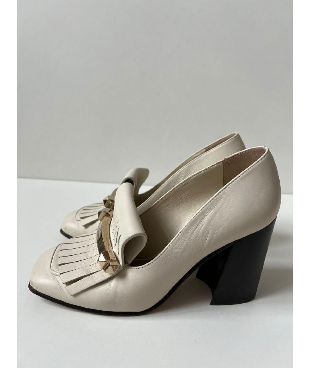 VALENTINO Бежевые кожаные туфли, фото 3