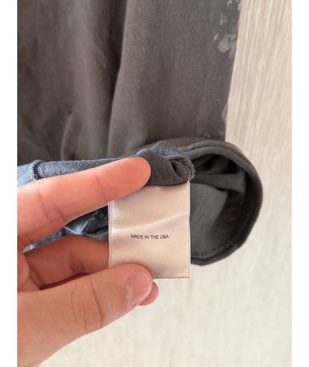 Enfants Riches Déprimés Антрацитовая хлопковая футболка, фото 7