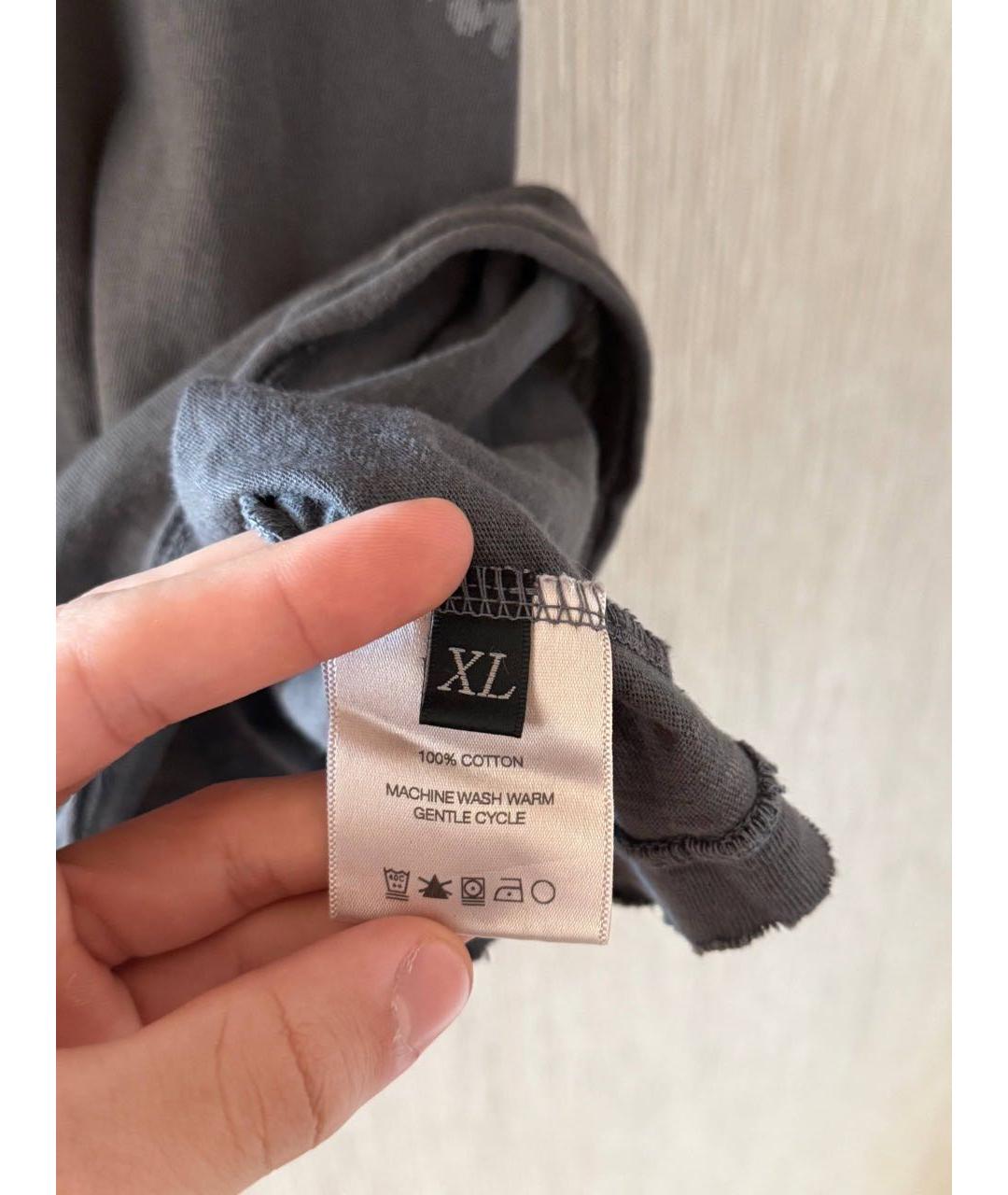 Enfants Riches Déprimés Антрацитовая хлопковая футболка, фото 5