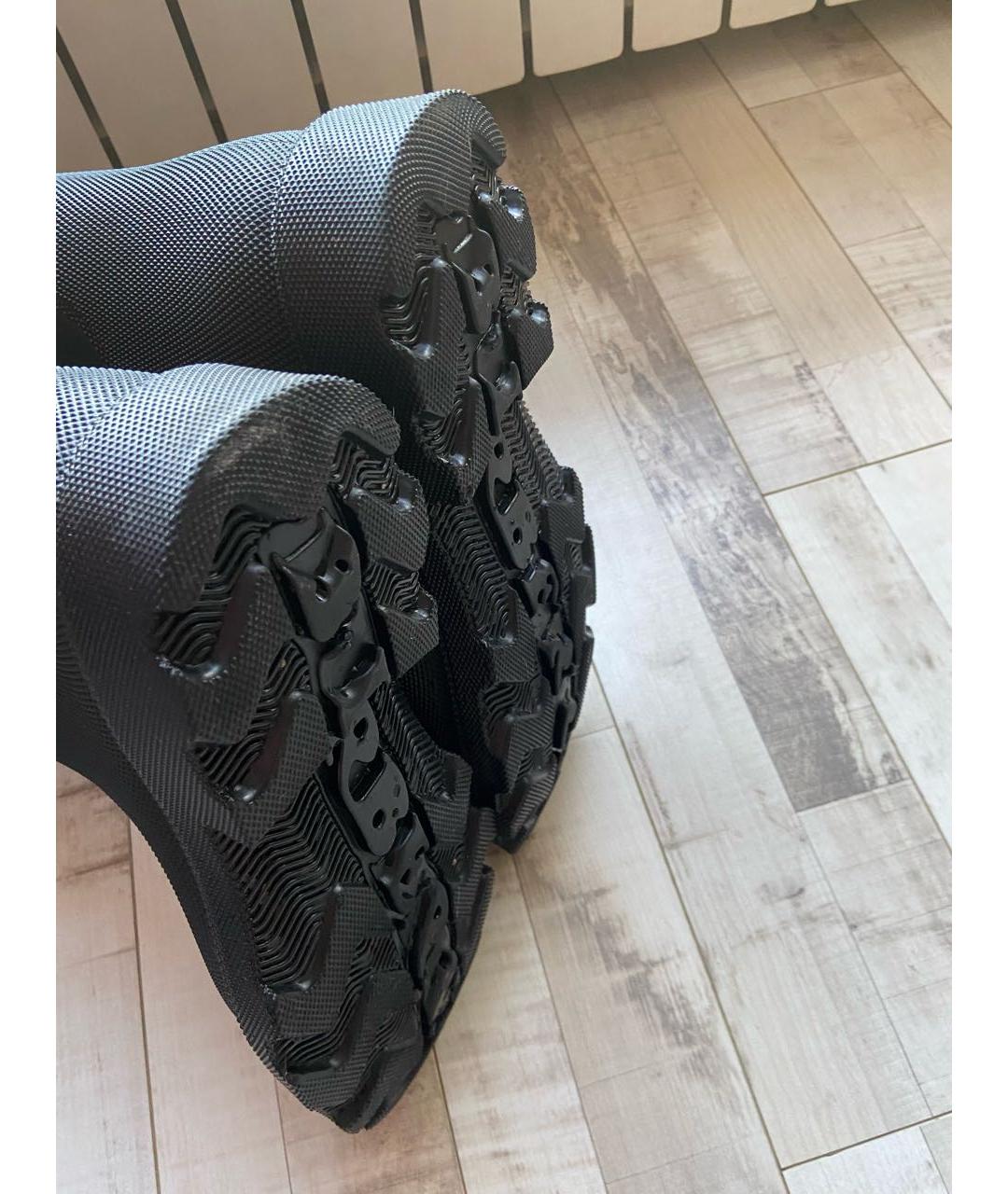 BURBERRY Черные резиновые высокие ботинки, фото 6