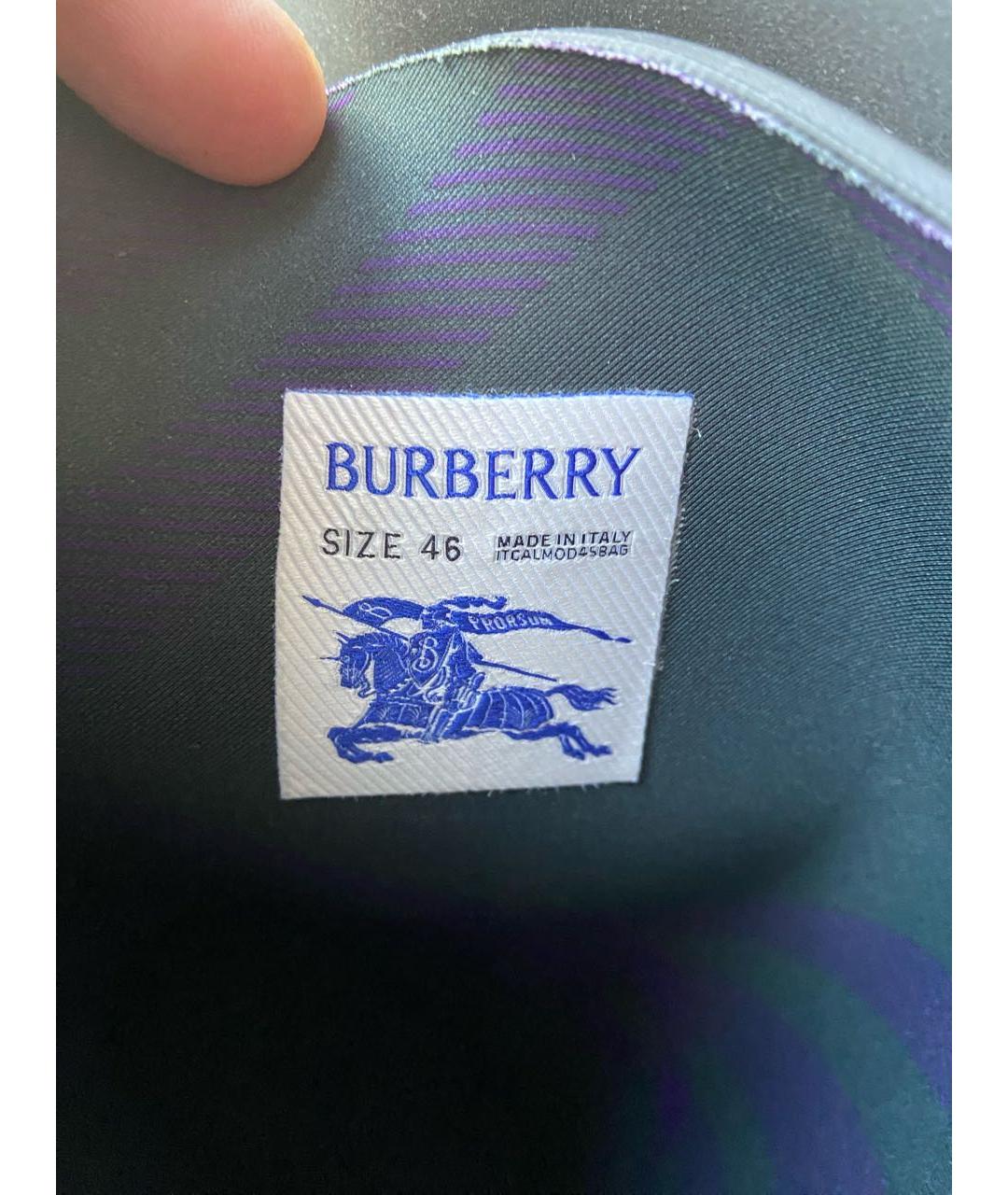 BURBERRY Черные резиновые высокие ботинки, фото 5