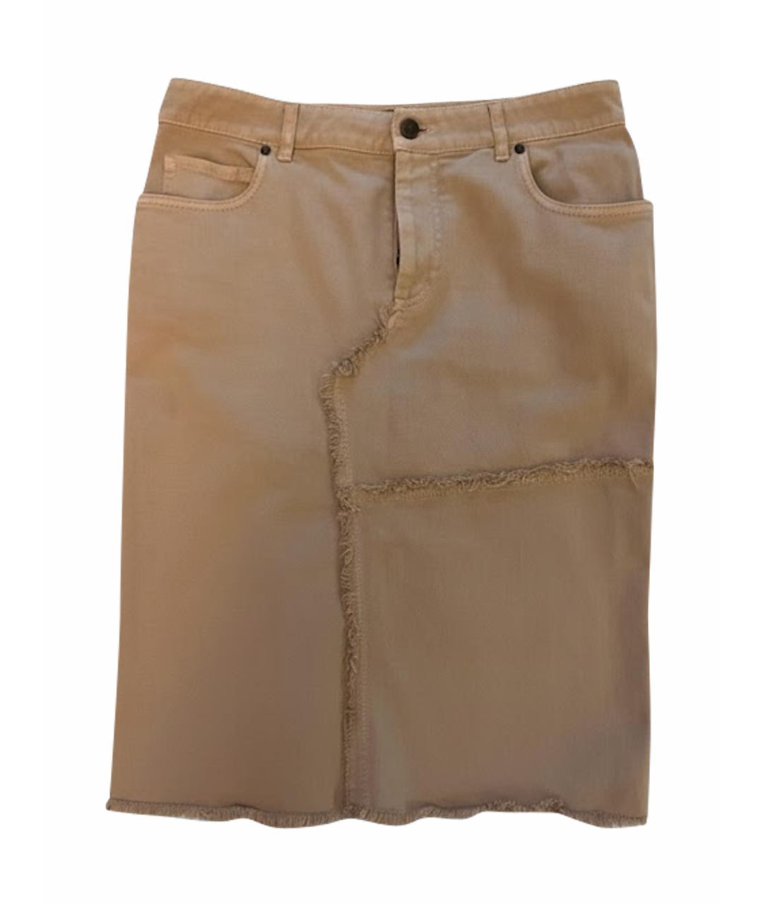 TOM FORD Розовая хлопко-эластановая юбка миди, фото 1