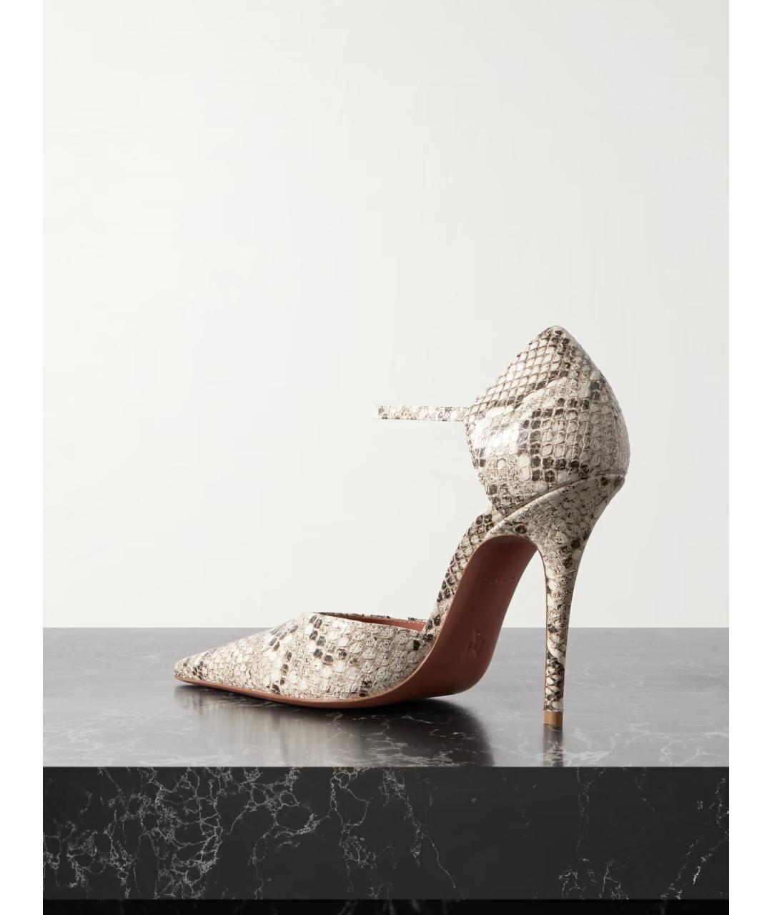 Amina Muaddi Мульти кожаные туфли, фото 4