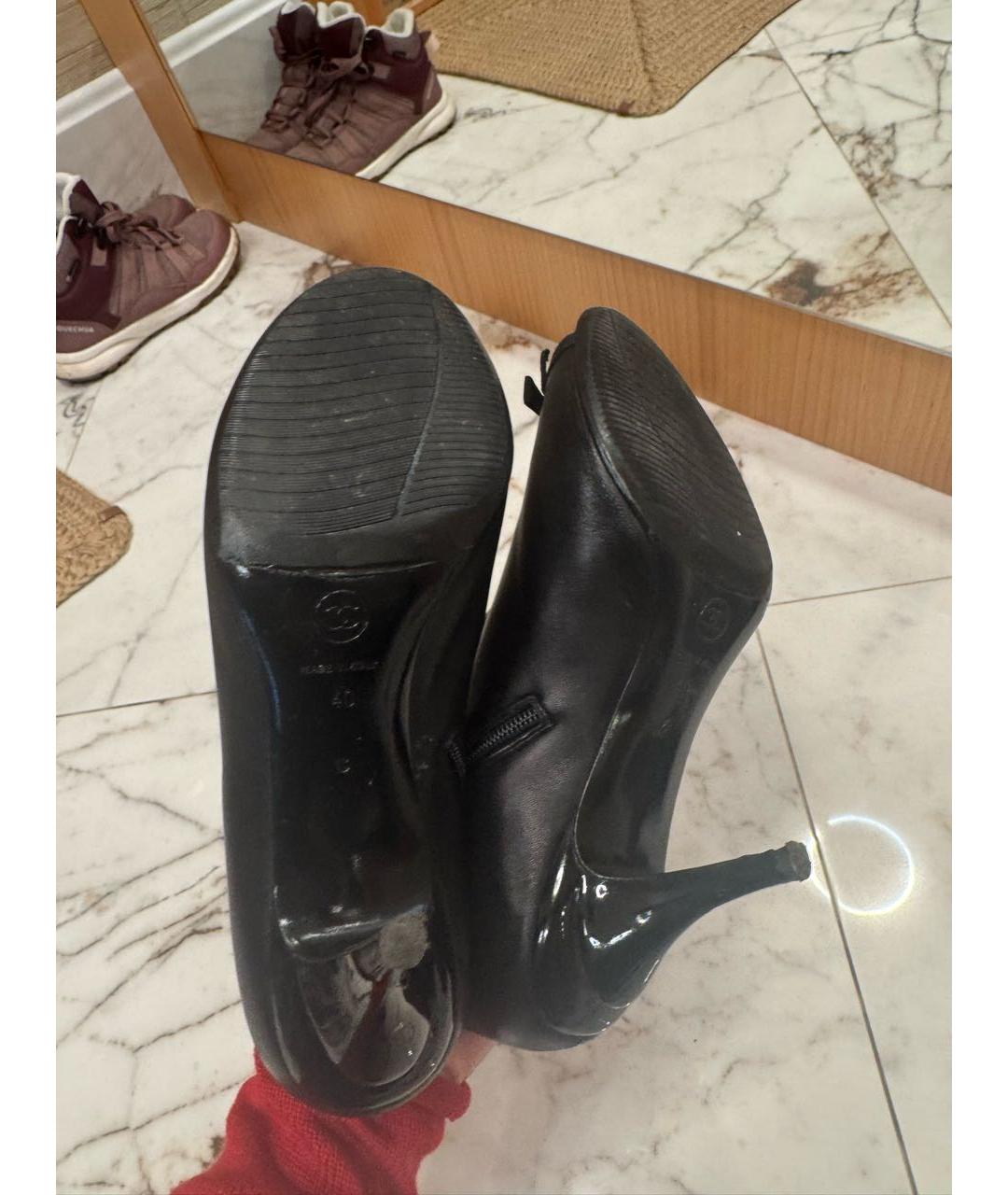 CHANEL Черные кожаные туфли, фото 7