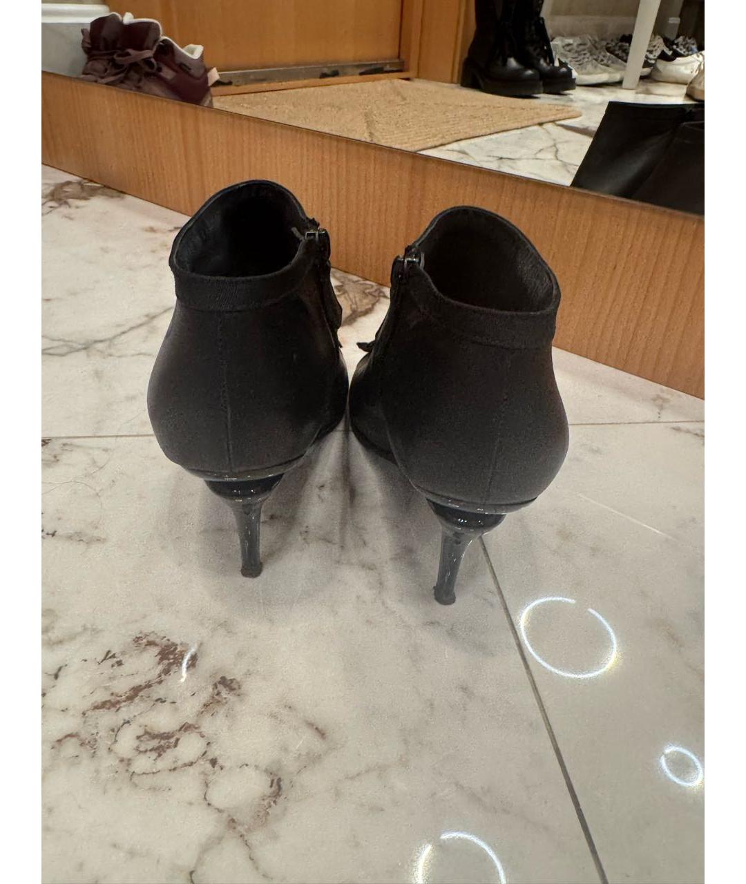 CHANEL Черные кожаные туфли, фото 4