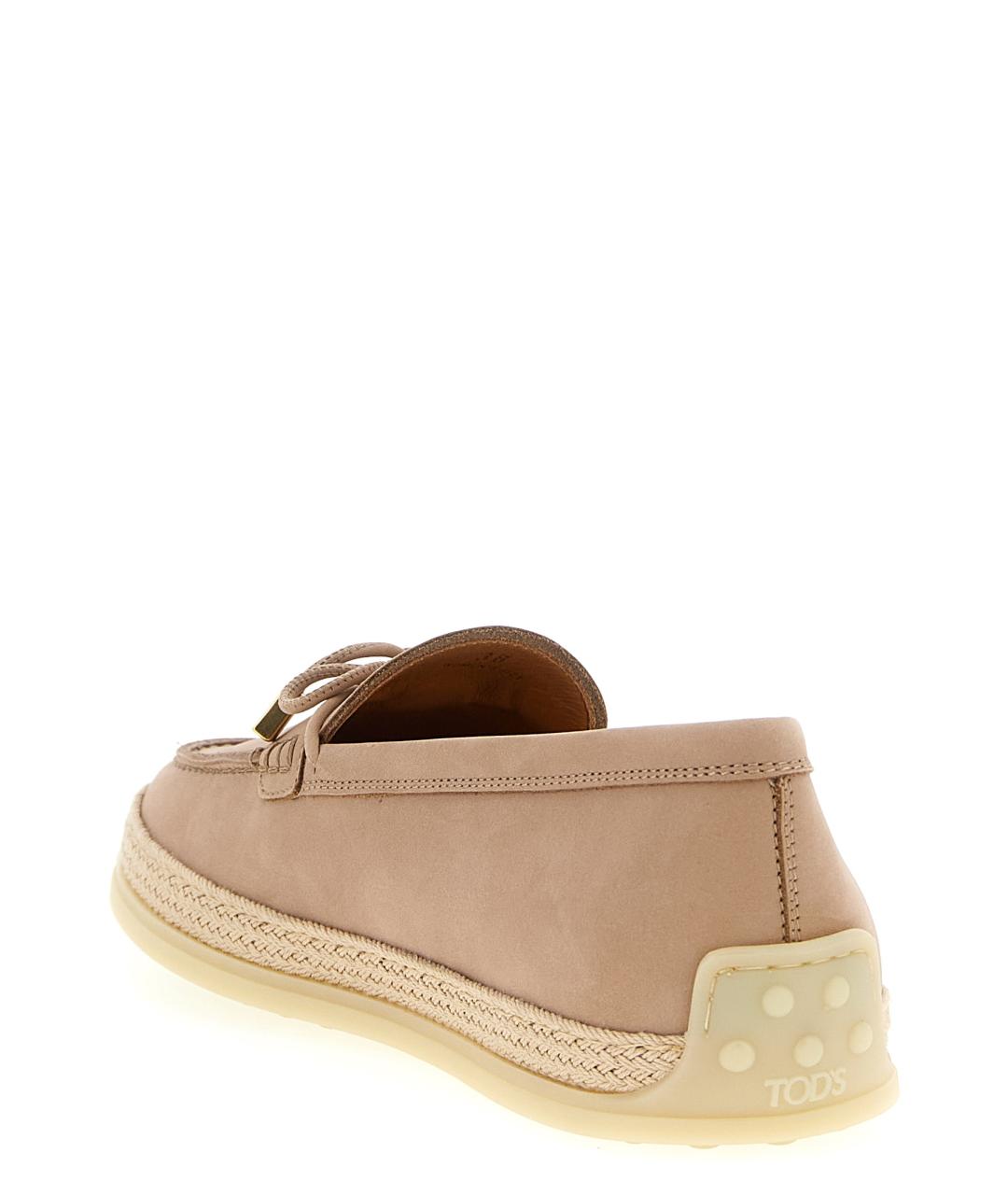 TOD'S Розовые кожаные лоферы, фото 3