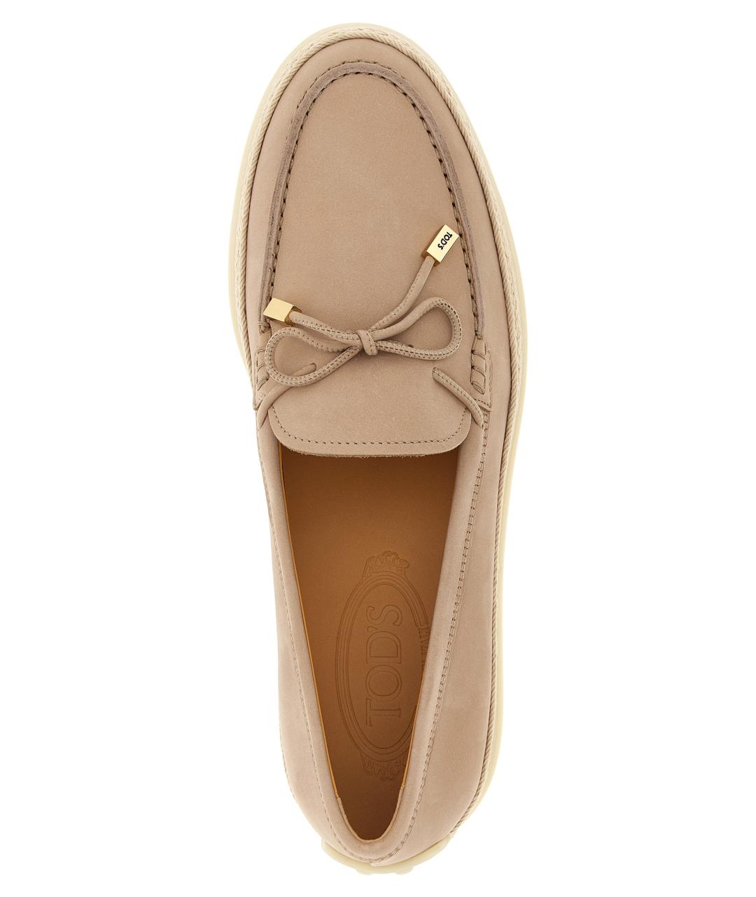 TOD'S Розовые кожаные лоферы, фото 4