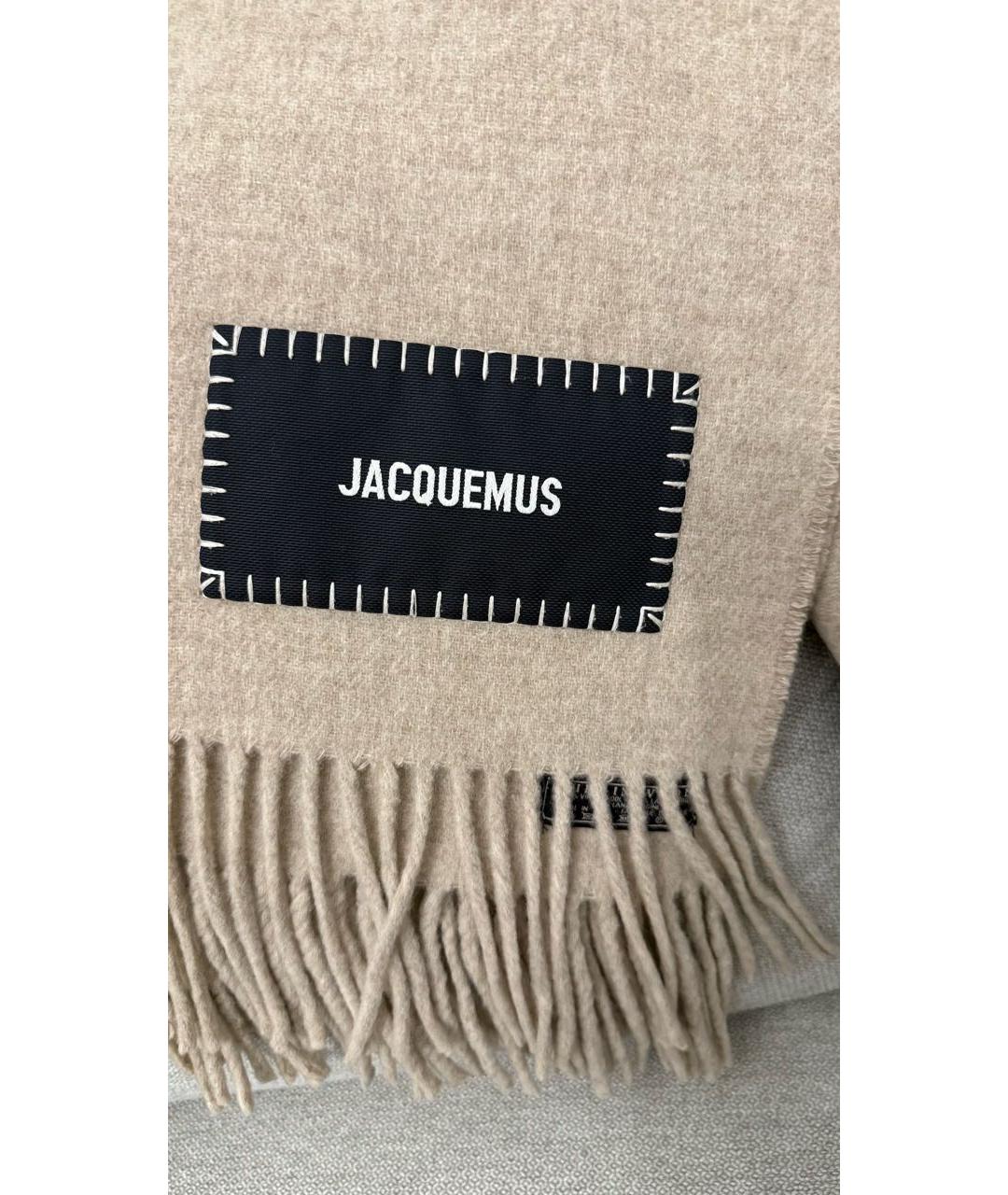JACQUEMUS Бежевая шерстяная шапка, фото 8