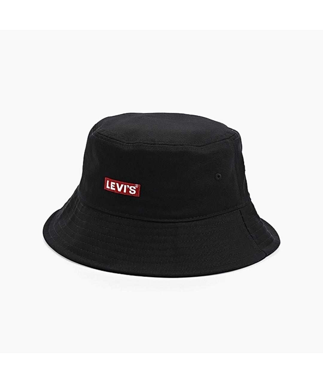 LEVI'S Черная хлопковая панама, фото 5